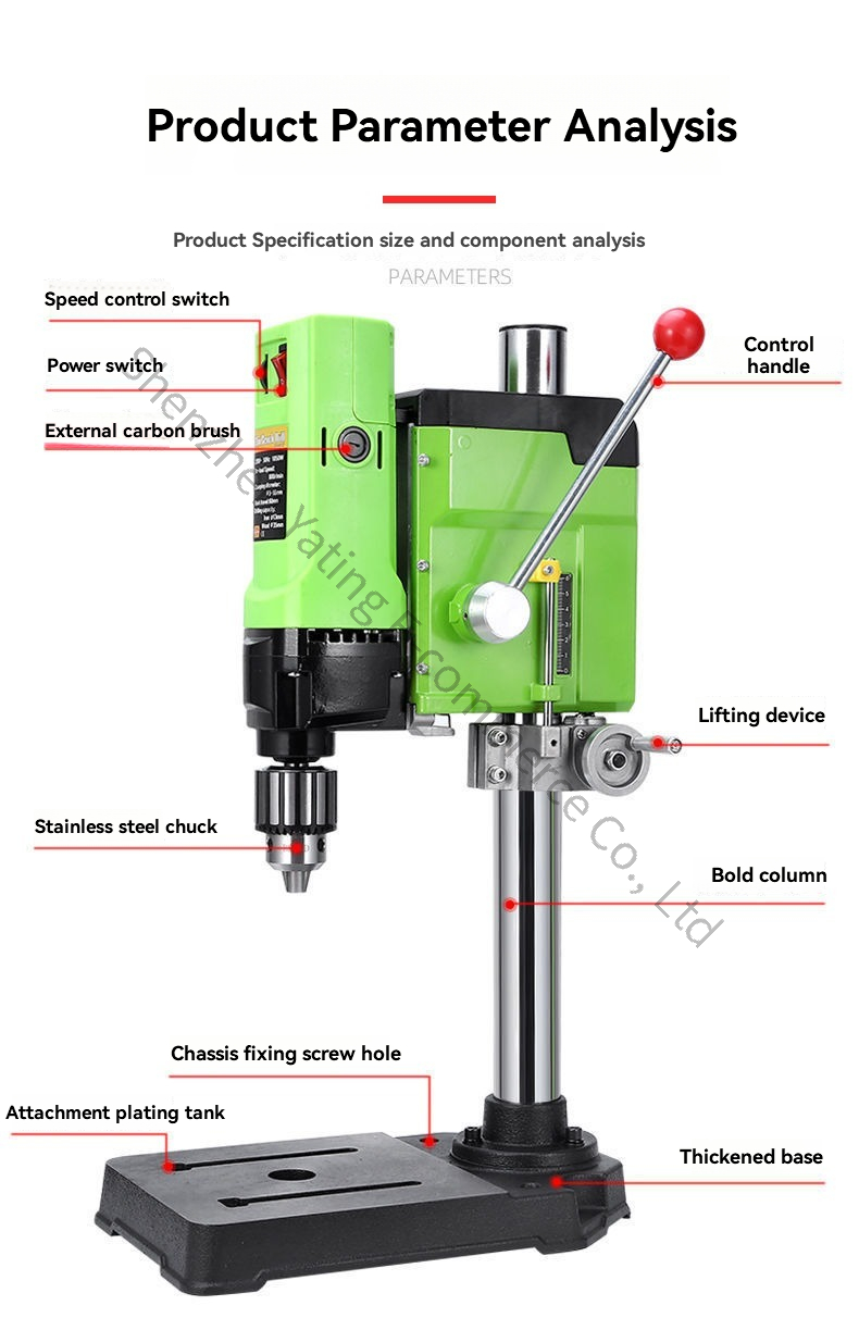 Wiertarka stołowa 220V 1050W,  – Drill Press Bench recenzja i cena
